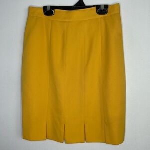 VINTAGE bright saturated yellow mini skirt